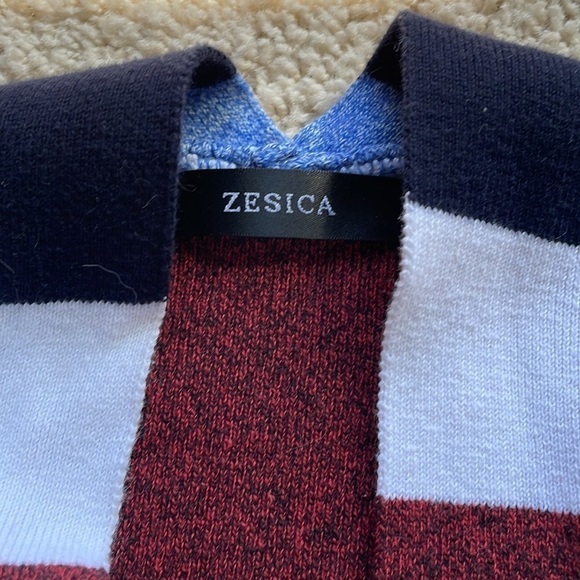 Zesica open front striped cardigan size M - Picture 4 of 8